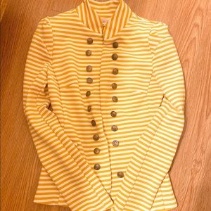 White and yellow Blazer